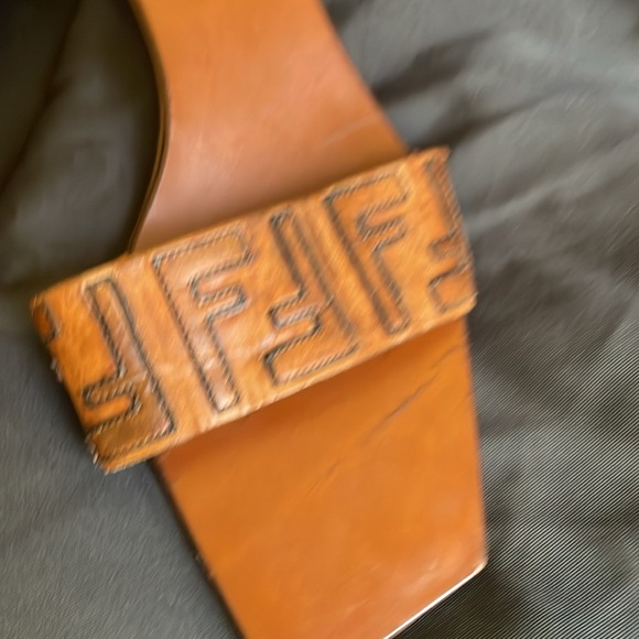 Authentic Fendi Leather Sandals - Picture 4 of 16